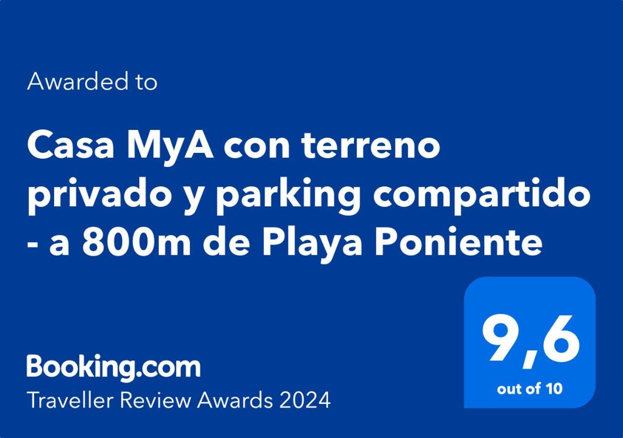 Вилла Casa Mya Con Terreno Privado Y Parking Compartido - A 800M De Playa Poniente Бенидорм Экстерьер фото